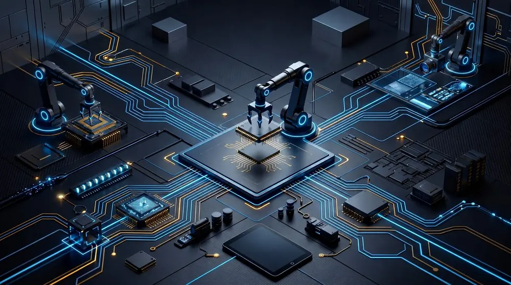 Automated precision assembly of electronic components